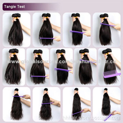 10-28-inch Top Quality Natural Color Brazilian Remy Hair Wefts, Various Colors Available